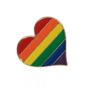 Prisegamas LGBT Ženkliukas Širdelė